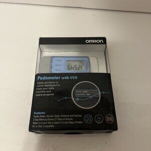 OMRON ~ Pedometer w/ USB HJ-322U Tri-Axis Technology 7 Day Memory ~ Open Box